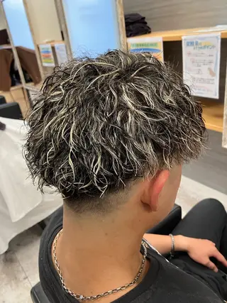 パーマ メンズ メンズ特化/パーマ/ フェードWATARUのヘアスタイル