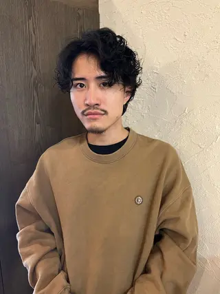 ショート パーマ メンズ そね こまちのヘアスタイル
