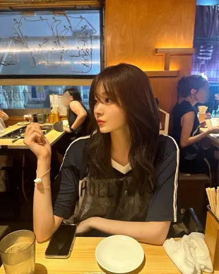 ロング カラー 莉乃/縮毛矯正/髪質 改善/艶カラーのヘアスタイル