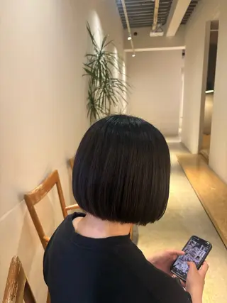 ミディアム かりかわ まみのヘアスタイル