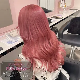 ロング カラー 透けるやわらか艶髪♡ ナチュラルストレートのヘアスタイル