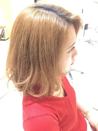 ミディアム カラー 松吉 純平のヘアスタイル