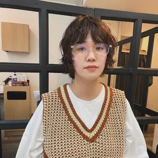 ショート パーマ 堀江将太朗/恵比寿/ メンズカットのヘアスタイル