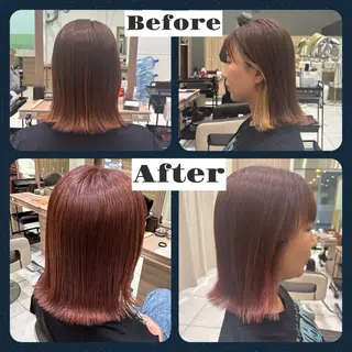 ミディアム カラー 鈴木かのん /メンズモデル募集中のヘアスタイル