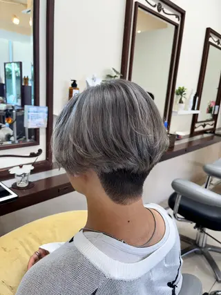 ショート カラー メンズ AROH men's cut&men's perm 船橋店所属・🧊メンズ特化🧊 高木航希のヘアスタイル