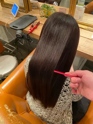 ロング カラー 癖毛&ダメージ改善 カット/soyaのヘアスタイル