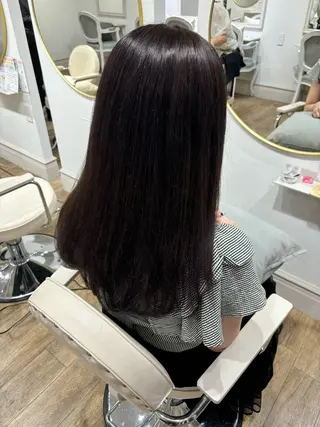 ロング カラー Risa🐈⬛/ グレージュ/透明感のヘアスタイル