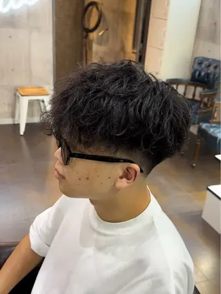 パーマ メンズ 🪮メンズパーマ🪮 池田雅侑のヘアスタイル