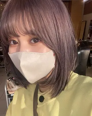 ミディアム カラー shiori/暖色/ レイヤー/似合わせのヘアスタイル