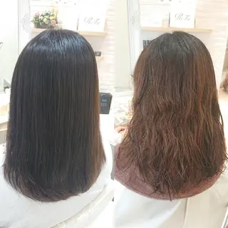 ミディアム パーマ 宮本 秀人のヘアスタイル