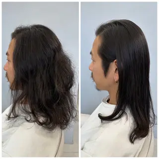 ロング メンズ CHARLES DESSIN所属・神宮前 ／吉田日和のヘアスタイル