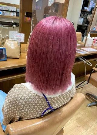 ミディアム 暖色系カラー まおのヘアスタイル