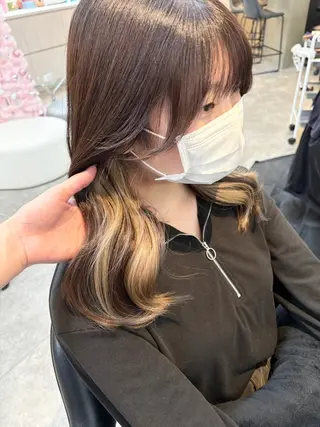セミロング カラー kanato🇰🇷 【札幌韓国ヘア】のヘアスタイル