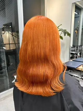 ロング カラー ヘアアレンジ 韓国/ハイトーン/ ボブ🎀MIKU🎀のヘアスタイル