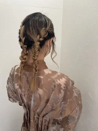 ロング ヘアアレンジ HairSalon  Cloudのヘアスタイル