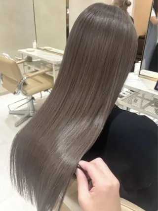 ロング カラー 縮毛矯正・髪質改善 人気No1🩶北島のヘアスタイル
