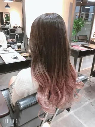 ロング オーストヘアー ミコ所属・岩谷/ブリーチ 🫧透明感カラーのヘアスタイル