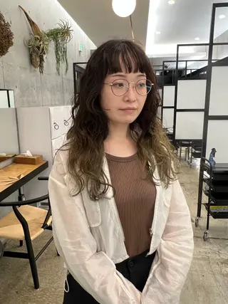 ロング GO TODAY SHAiRE SALON Polaris店所属・くせっ毛カット フクベ　タツヤのヘアスタイル