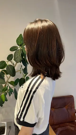 セミロング 梅田美容室/カット /Maoのヘアスタイル