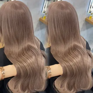 ロング カラー ワンホン韓国ヘア 🤍MINORIのヘアスタイル