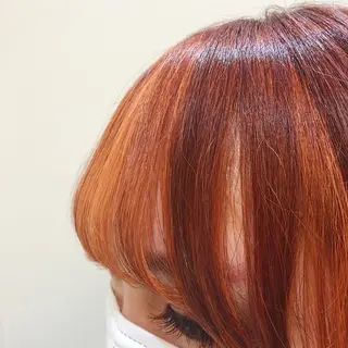 セミロング カラー platinam doll南草津店のマツエク・マツパデザイン