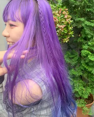 ロング カラー ピンクベージュ/新潟 万代/高橋桃葉🍑のヘアスタイル