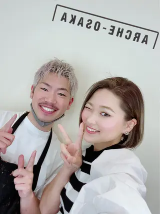 ショート カラー 髪質改善サロン 心斎橋ARCHEのヘアスタイル