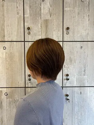 ショート カラー 顔まわり/オフィス カラー/青栁優🔆のヘアスタイル