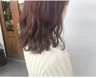 ミディアム カラー 船津 佳奈美のヘアスタイル