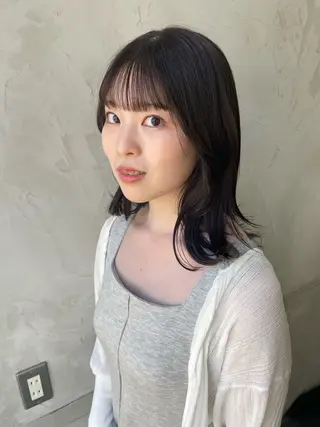 ミディアム カラー fudge所属・MaisonHALU 松浦光咲のヘアスタイル