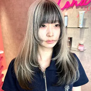 ミディアム カラー 韓国ヘア/艶カラー /田中悠佑のヘアスタイル