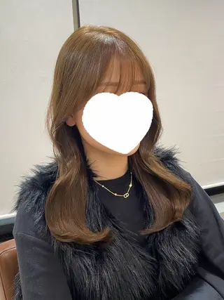 ミディアム カラー 髙木美緒🌿 レイヤー/アレンジのヘアスタイル