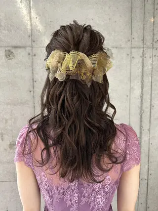 ロング ヘアアレンジ 女性に人気♪ はやしほのかのヘアスタイル