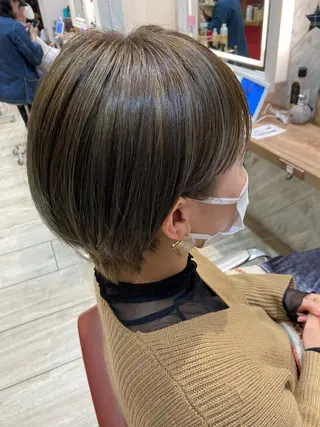 ショート 白髪ぼかしハイライト 着付けヘアアレンジのその他イメージ