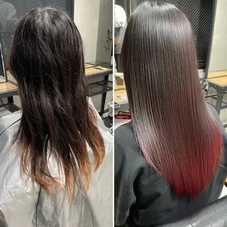 セミロング カラー 岡崎勇人/レイヤー/ 韓国/ケラチンTRのヘアスタイル