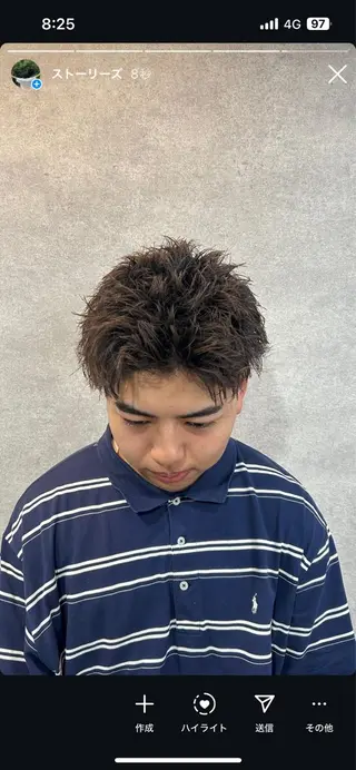 パーマ メンズ イケメン製造機 🔥上原沙羅🔥のヘアスタイル