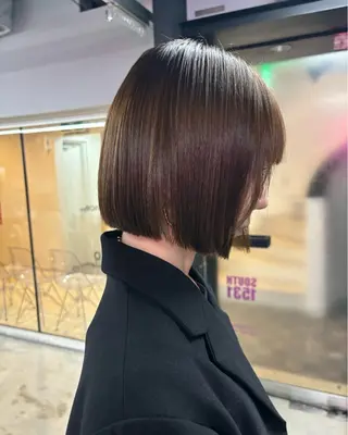 ショート ボブぷる艶🌈 艶髪矯正✨遠藤龍雅のヘアスタイル