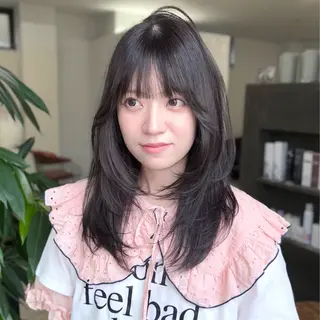 セミロング souco/ moenoのヘアスタイル