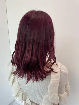 セミロング カラー 乾かすだけで美髪✨ 髪質改善専門/鈴木遼のヘアスタイル