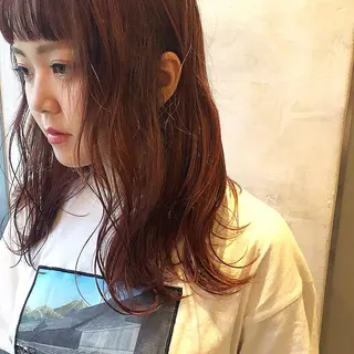 ミディアム カラー 圧倒的透明感カラー nana🦕のヘアスタイル