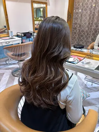 ロング ❤︎韓国レイヤー/透 明感カラー/目黒のヘアスタイル