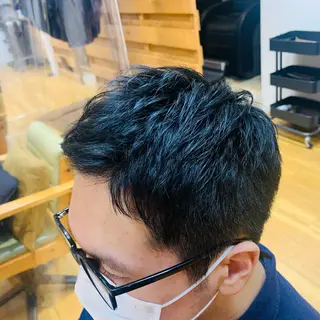 ショート メンズ ショート🌼パーマ 本間正子のヘアスタイル