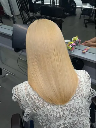 ミディアム カラー 🎀ブリーチカラー/ ボブ/Reina🎀のヘアスタイル