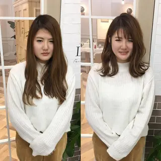 ミディアム カラー NoWL所属・大人可愛いショート* NoWL栗原隆成のヘアスタイル