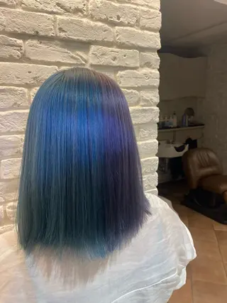 ミディアム 髪質改善美容室 BLUE Hair&Life所属・カラー特化☁️🌈 風見　流々香のヘアスタイル