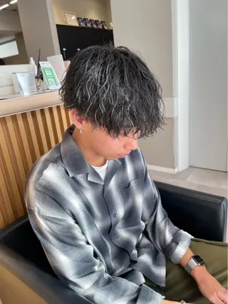 メンズ ハイトーン/アレンジ hikaru🐰💕のヘアスタイル