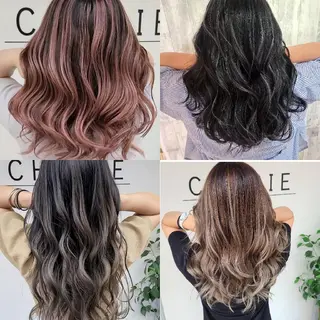 ロング カラー cherie所属・バレイヤージュ/ ハイライト/大内格のヘアスタイル