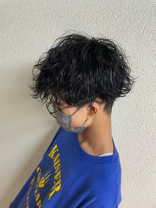 ミディアム パーマ メンズ 辻堂メンズ特化 YU-YAのヘアスタイル