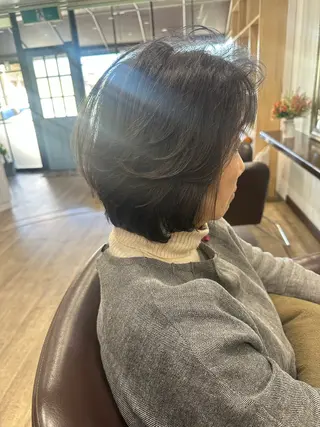 ショート カラー パーマ ヘアアレンジ VIVIE【ヴィヴィ】所属・髪質改善/韓国風 レイヤー/田村祐樹のヘアスタイル