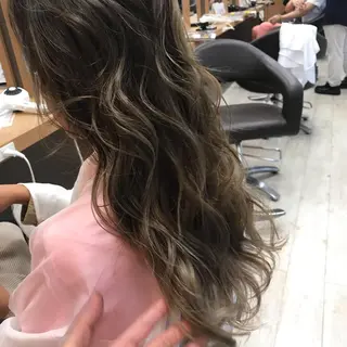 ロング カラー Lien 深井店のヘアスタイル